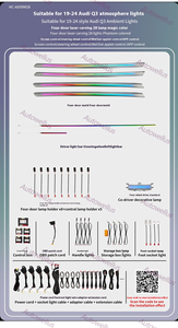 Pannello Luminoso Ambientale LED Symphony per Cruscotto <span class=keywords><strong>Audi</strong></span> <span class=keywords><strong>Q3</strong></span> 2019-2024, Accessorio Interno Elegante, Luce Decorativa Sostitutiva - Product Image 3