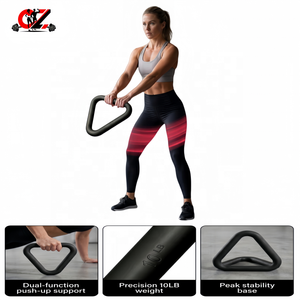 Custom Logo Portable Professional Pilates Yoga Ring Triangle Latex Home Gym EVA Squat Weightlifting Assistance <b>Strength</b> <b>Training</b> - Product Image 1
