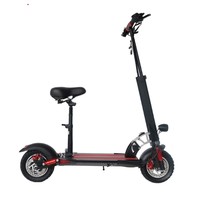 Yeni 10 inç yetişkin elektrikli Scooter koltuk ile katlanabilir elektrikli Scooter Commuting e-scooter için 350w güç scooter