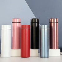 Termo Inteligente de Acero Inoxidable Aislado con Sensor de Vacío y Temperatura, Botella de Agua Inteligente con LED y Temperatura