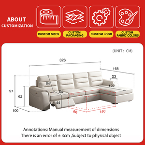 Ghế <span class=keywords><strong>sofa</strong></span> phòng khách hiện đại hình chữ <span class=keywords><strong>L</strong></span> thông minh có ngăn chứa đồ, chức năng ngủ, ghế thư giãn điện, ghế <span class=keywords><strong>sofa</strong></span> giường gấp - Product Image 5