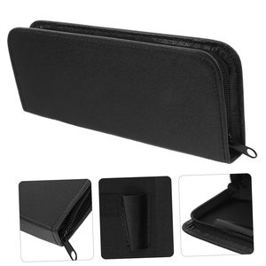 Hair Scissors Bag Hairdressing Comb Storage <b>Pouch</b> Can Storage Two Pieces Scissors Barber PU <b>Leather</b> Scissors Bag - Product Image 6