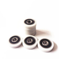 Roulement à billes à gorge profonde 608ZZ C3 en acier chromé, longue durée de vie, revêtement en nylon plastique