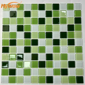 Polished Surface Italian New Green Marble Mosaic Swimming Pool Tile