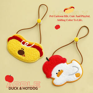 새로운 아름다운 작은 장식 디자인 감각이 애완 동물 침 흘리다 턱받이 고양이 애완 동물 침 흘리다 - Product Image 2