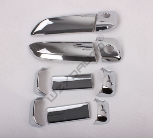 WZXD <b>Door</b> Handle Chrome Trim Rear View Side Mirror Cover Front Rear <b>Light</b> Accessories for Hiace 2015 2016 2018 - Product Image 2