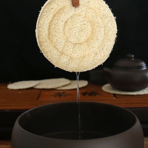 Wholesale Natural Loofah Tea Cup Mat Stylish Cup and Teapot Mat for Your Home or Cafe - Product Image 5