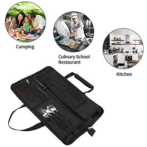 Étui à couteaux de <span class=keywords><strong>chef</strong></span> multifonctionnel, étui à outils, étui à roulettes portable, 13 emplacements, sac à couteaux de <span class=keywords><strong>chef</strong></span> - Product Image 6