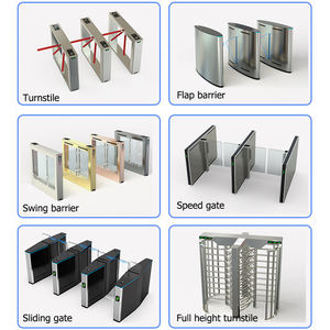 ประตูหมุนแบบสองเลนความปลอดภัยสูง ควบคุมการเข้าออกด้วย RFID พร้อมระบบป้องกันการเข้าตามหลัง สำหรับทางเข้าสถานีรถไฟใต้ดิน - Product Image 5