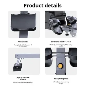 Rameur <span class=keywords><strong>Zeus</strong></span> Shield résistant à l'eau pour usage domestique en PVC ZS-DP-5503, <span class=keywords><strong>résistance</strong></span> variable en continu, 120 kg, fitness d'intérieur - Product Image 5