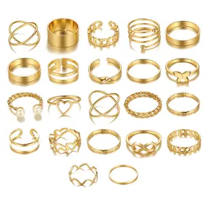 Anillos de mariposa calientes para mujer, anillo multiarticulado con apertura de amor para mujer personalizado, anillos de moda
