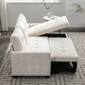 Sofá cama convertible de alta calidad, estilo europeo moderno, para sala de estar y dormitorio, mueble cómodo con almacenamiento - Product Image 2