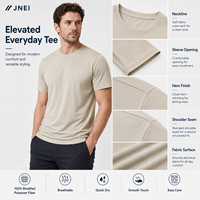 Camisetas JNEI para Hombre, Camiseta Deportiva de Secado Rápido, Transpirable, con Protección UV, para Múltiples Actividades, Uso Diario, 150 g/m²