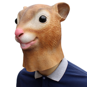 Máscara de Látex Personalizada de <span class=keywords><strong>Ardilla</strong></span>, Unisex, para Cosplay de Película Navideña, Disfraz de Anime Realista y Espeluznante, Accesorio para Fiestas de Animales, Máscara Facial de Terror para Adultos - Product Image 1