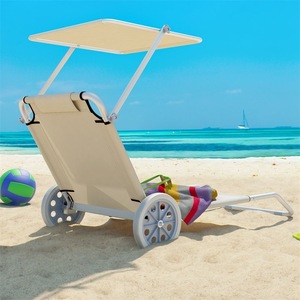 Personnalisable - <span class=keywords><strong>Chaise</strong></span> <span class=keywords><strong>longue</strong></span> <span class=keywords><strong>de</strong></span> <span class=keywords><strong>plage</strong></span> pliable 2-en-1 et chariot <span class=keywords><strong>de</strong></span> camping |   Vente en gros <span class=keywords><strong>de</strong></span> produits robustes - Product Image 2