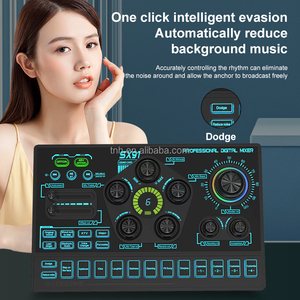 TNH SX91 <span class=keywords><strong>Interface</strong></span> <span class=keywords><strong>audio</strong></span> professionnelle pour carte son en direct avec fonction d'annulation du bruit à effets multiples pour la diffusion en direct - Product Image 5