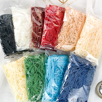 Papier froissé coloré en raphia recyclable et biodégradable 100g 200g 500g pour remplissage de boîtes cadeaux, cadres photo de mariage et projets DIY