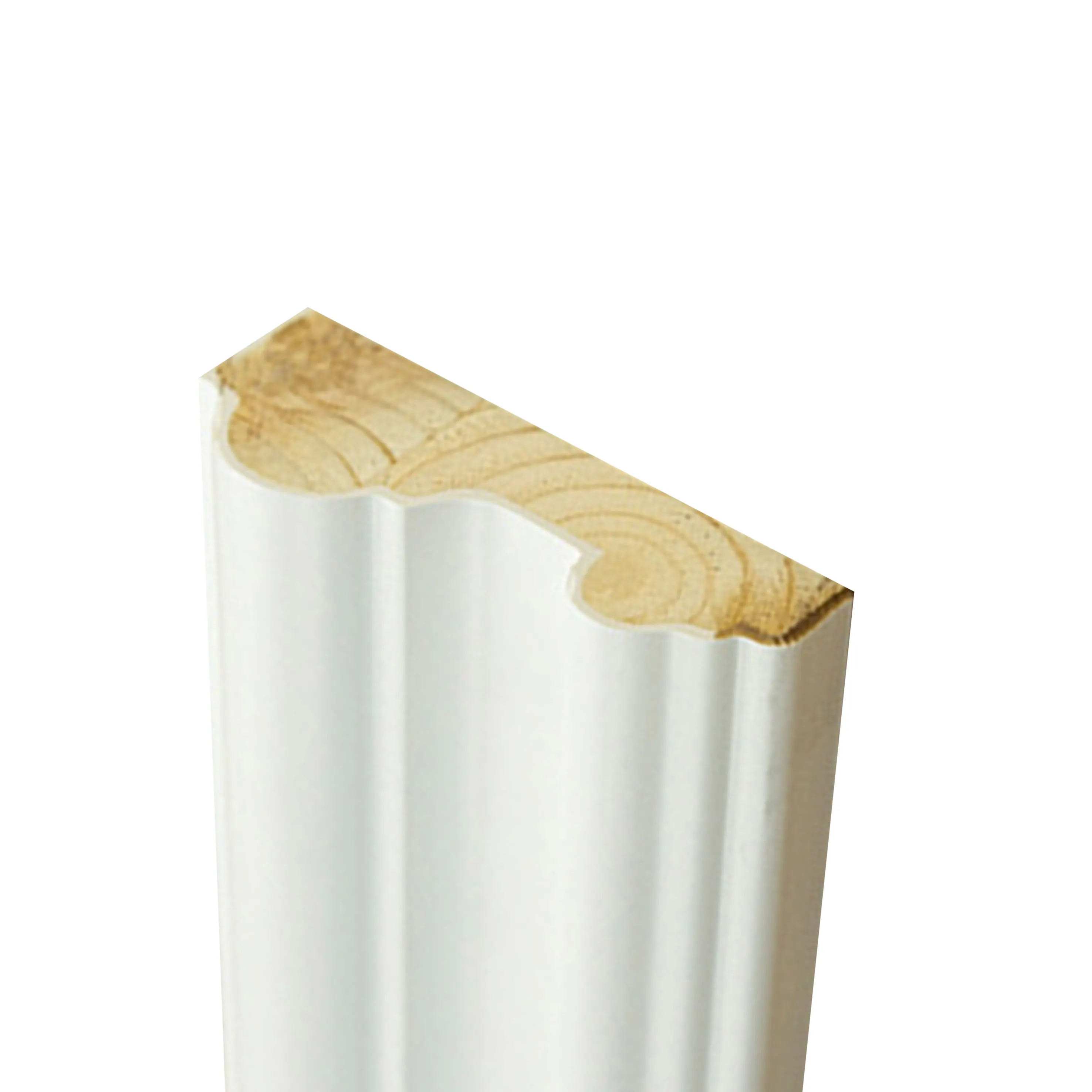 قولبة كورنيش سفلية من الخشب المصمت بلوحة زخرفية بيضاء للجدار خشبية مصنوعة من الجبس
