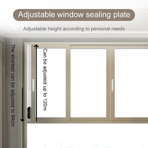 Deux pièces de climatisation <span class=keywords><strong>mobile</strong></span> à <span class=keywords><strong>gaz</strong></span> 84-120 cm, 10 cm de large, plaque d'étanchéité de fenêtre réglable en PVC ABS, écologique, durable, <span class=keywords><strong>pour</strong></span> usage domestique - Product Image 5