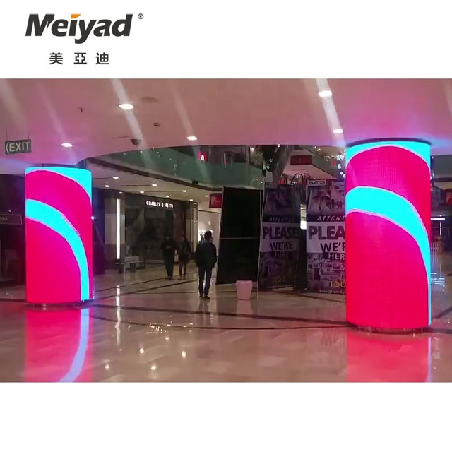Customize Cylinder LED Display Screen Flexible Indoor P2.5 /p3/p4/p5/p6/p8 Cylinder LED Display