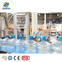 Machine de remplissage d'eau compacte 100 BPH pour barils de 5 gallons, idéale pour les entreprises à domicile et le remplissage d'eau de source