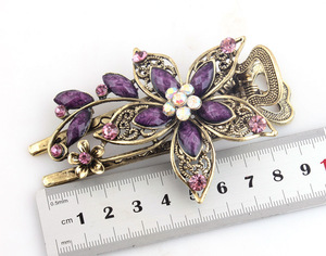 2312 Professional <strong>Wholesale</strong> Foreign Trade Hairpin Petal Hair Card <strong>Taobao</strong> Entity Ancient Color Source Website Hot Sales - Product Image 4