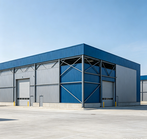 Low Maintenance High Durability Prefabricated Industrial Warehouse Long Service Life Protected <b>Frame</b> Aircraft Hangar - Product Image 6