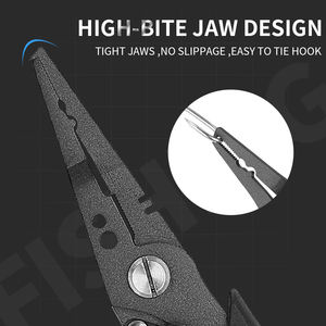 Tunala 7 pollici pinza da pesca forbici trecce leggero in acciaio inox strumenti da pesca Modulare anello pinza gancio di rimozione - Product Image 4