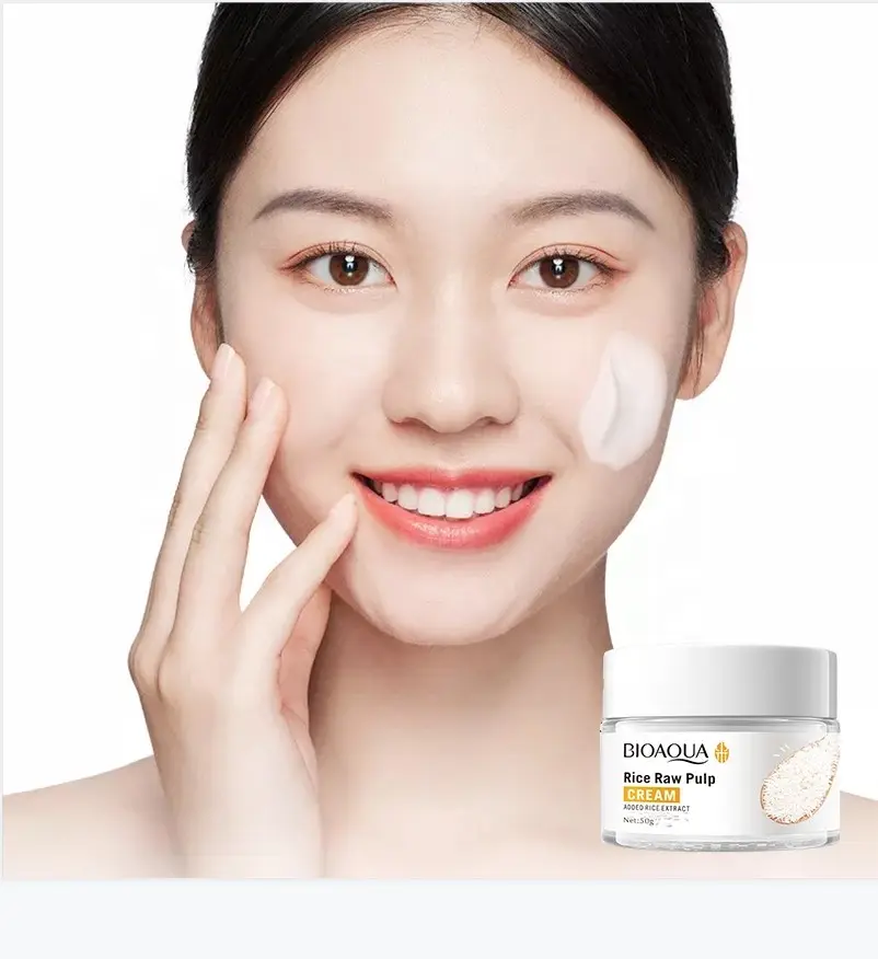 BIOAOUA Rice Raw Pulp Cream Hydrating And Rejuvenating Skin Anti Wrinkle Cream 50ml