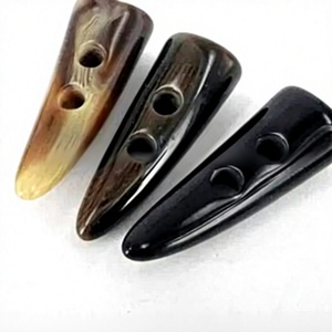 Vêtements de style fantaisie couture pour vestes et robes manteaux et artisanat décoration marron et noir bascule corne conseils boutons en bois pour - Product Image 1