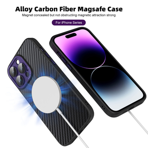 Funda con disipador de calor para <span class=keywords><strong>iPhone</strong></span> 14 <span class=keywords><strong>pro</strong></span> max, cubierta magnética de fibra de carbono para teléfono <span class=keywords><strong>iPhone</strong></span> <span class=keywords><strong>13</strong></span> 12 11 <span class=keywords><strong>pro</strong></span> max - Product Image 2
