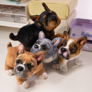 Sevimli ve gerçekçi Pug peluş oyuncak, fransız <span class=keywords><strong>Bulldog</strong></span> bebek, çocuk arkadaşı ve konfor bebek - Product Image 3