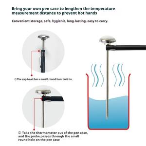 Термометр пищевой для выпечки и кофе, щуповой, для измерения температуры воды, домашний термометр, термометр для детского питания - Product Image 3