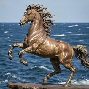 Alta Qualidade Moderna Grande Metal Cavalo Estátua <span class=keywords><strong>Bronze</strong></span> Escultura para Jardim Ao Ar Livre Vida Moderna Tamanho Grande <span class=keywords><strong>Bronze</strong></span> Cavalo Escultura - Product Image 1