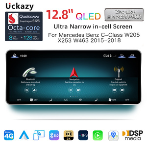 Estéreo para Auto Android QLED de 12.8 Pulgadas para Mercedes Benz W205 GLC C/V <span class=keywords><strong>GLA</strong></span>/CLA NTG5 Snapdragon 6125 con CarPlay Inalámbrico, Android Auto y 4G LTE - Product Image 1
