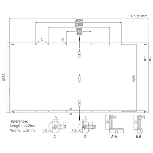 Güneş Monocrystalline 450W 144Cells fotovoltaik modül yüksek verimli güneş paneli uzun garanti ev esnek fotovoltaik Pan - Product Image 2