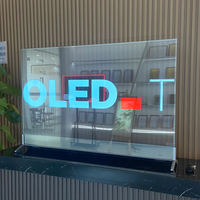 Écran de télévision intelligent transparent de 55 pouces pour bureau intérieur, écran OLED, lecteur publicitaire, affichage numérique