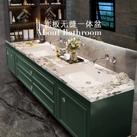 Ensemble de salle de bain moderne complet, meubles de salle de bain de luxe, vasques doubles modernes, 72 pouces