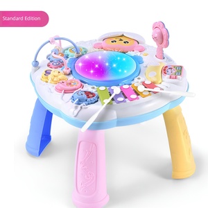 Table d'activités musicales pour bébé, table de jeu d'apprentissage Montessori avec lumières et sons, jouet éducatif précoce pour nourrissons et tout-petits, cadeau - Product Image 2