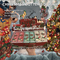 Bâton de beurre de Noël en plastique souple à rebond lent, jouet anti-stress réaliste, cadeau sensoriel alimentaire pour garçons et filles de 14 ans et plus
