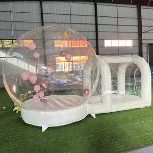 transparent inflatable bubble house balloon tent play house air blower