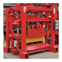 Machine à fabriquer des blocs de ciment creux manuelle QTJ4-40B2 de 4 pouces, machine à fabriquer des briques de petite taille efficace Qt440, machine à fabriquer des pavés à base de sable, moule