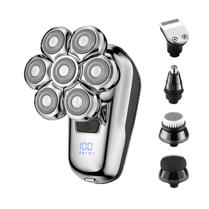 Multifunctional <b>Head</b> Shaver Bald Men Magnetic Detachable Blades Waterproof Wet Dry Electric <b>Razor</b> Rechargeable Shaving - Product Image 1
