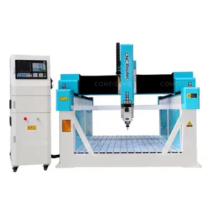 Máquina de esculpir espuma cnc de 4 eixos, máquina roteadora de carpintaria