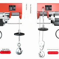 Mini palan électrique 220V compact, treuil de levage domestique, élévateur de céréales, grue de levage de matériaux de construction, télécommande 1000kg