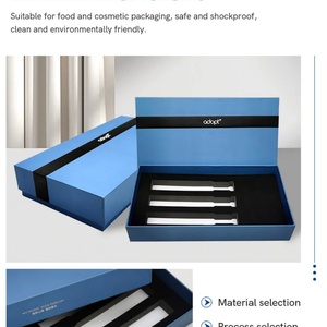 Custom Luxury Kraft Corrugated Slotted Square Flat Design Gift <b>Box</b> Embossing Magnetic Closure Recyclable Biodegradable Recycled - Product Image 5