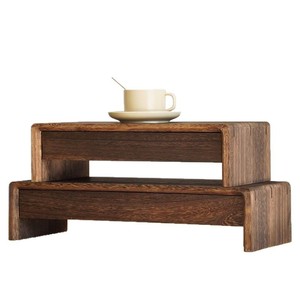 Desktop Monitor Riser Solid Wood Rectangle Freestanding Office <b>Desk</b> Shelf Keyboard Organizer Storage Box Neatening Solution - Product Image 5