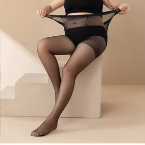 Collants transparents pour femmes 10D Collants Control Top Invisible Renforcé Orteils <span class=keywords><strong>Noir</strong></span> <span class=keywords><strong>ou</strong></span> Nude - Product Image 1