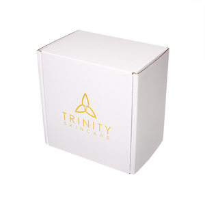 Caja <span class=keywords><strong>de</strong></span> Embalaje Personalizada <span class=keywords><strong>de</strong></span> Alta Gama <span class=keywords><strong>para</strong></span> Productos <span class=keywords><strong>de</strong></span> Cuidado <span class=keywords><strong>de</strong></span> la Piel, Color Blanco, con Logotipo en Dorado - Product Image 6