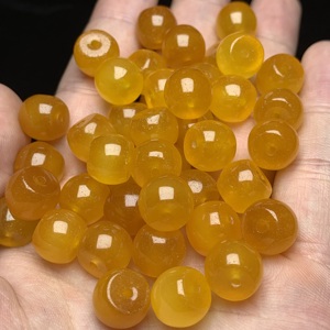 Cuentas de Jade Vintage de Alta Calidad, Color Amarillo Atardecer, 11x9mm, para Joyería DIY, Pulseras y Bisutería, Modelo Zhen Zhen 825 NGTC - Product Image 3